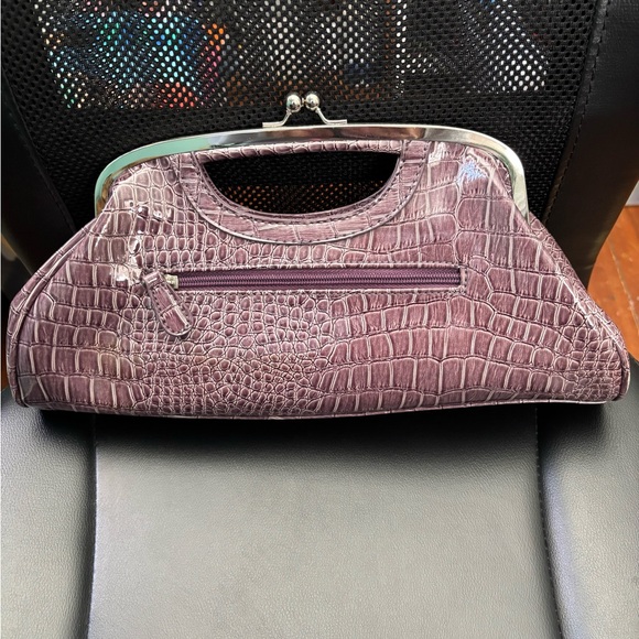 Crocodile embossed bag -clutch - Picture 3 of 10